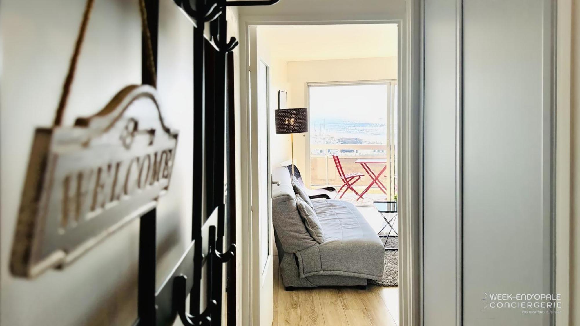 Appartement Vue Mer Au Pied De La Plage De แมร์ลิมงต์ ภายนอก รูปภาพ